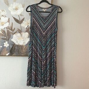 Striped Sleeveless Dress